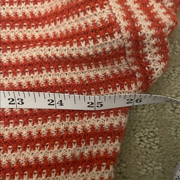 Madewell Striped Red and White Crew Neck Sweater - Picture 6 of 6